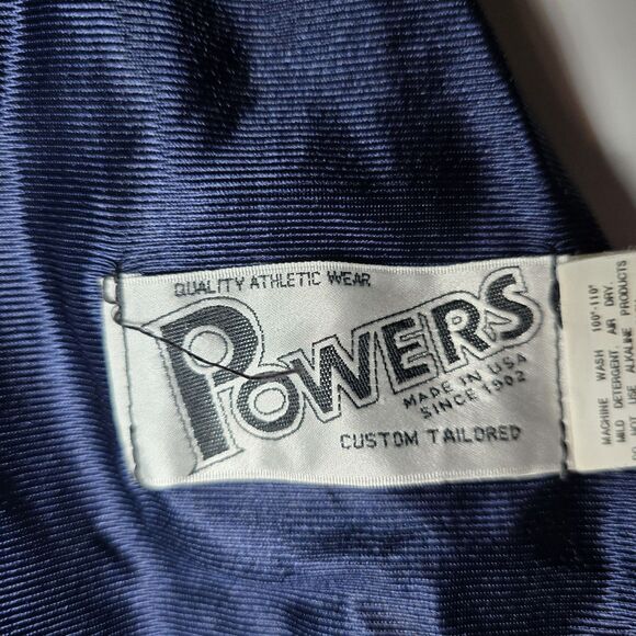 Vintage Powers Men’s Size 46 Enid Outlaws #25 Basketball Jersey Navy Blue TBL - Picture 14 of 15